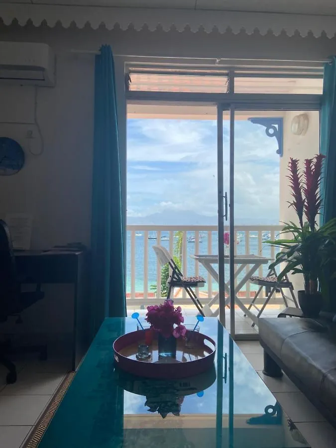 Appartement STUDIO 3 ILETS PIEDS DANS L EAU et PISCINE Les Trois-Ilets